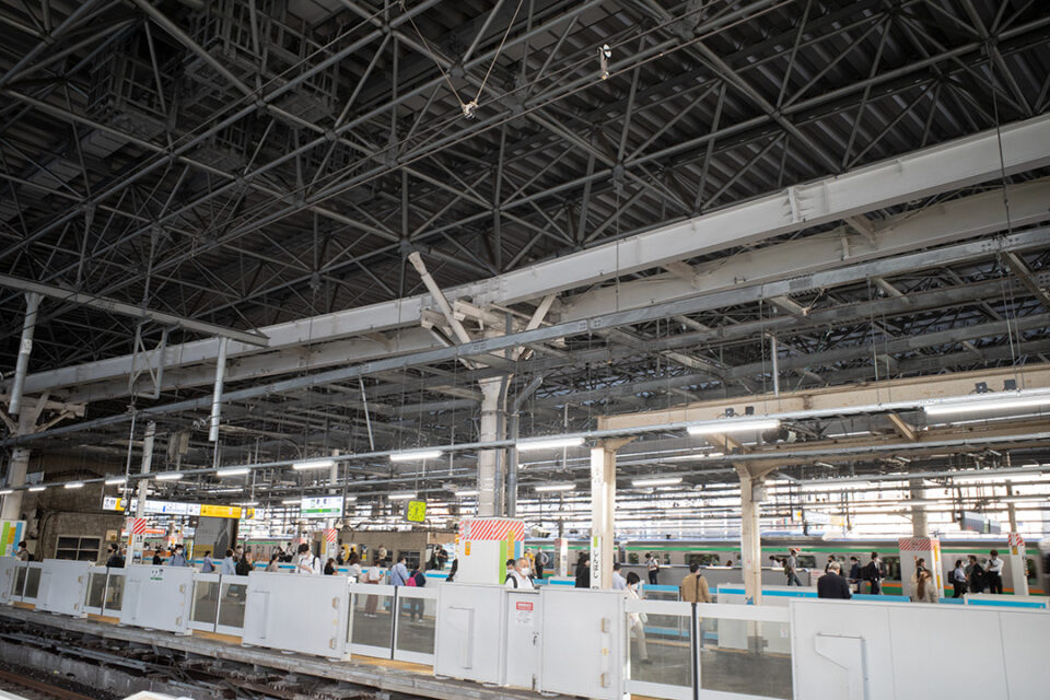 新橋駅の大屋根