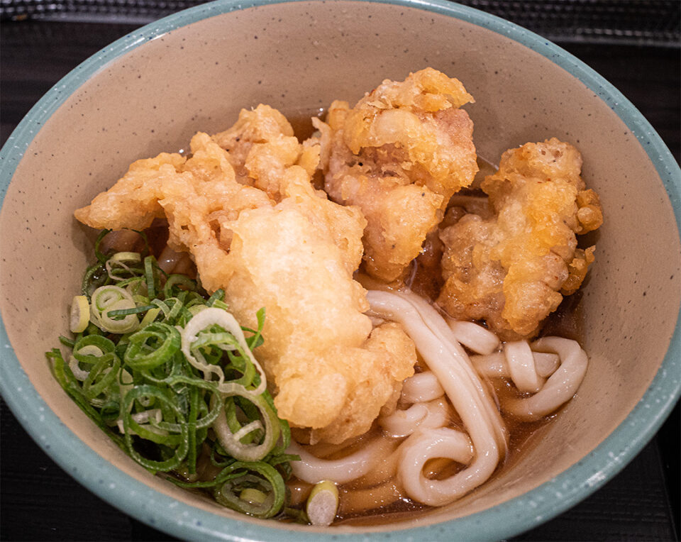 冷とり天ぶっかけうどん