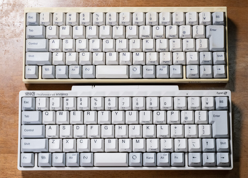 HHKB Type-Sと非Type-Sの比較