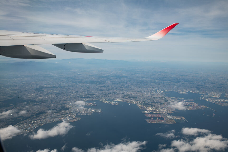 横浜上空