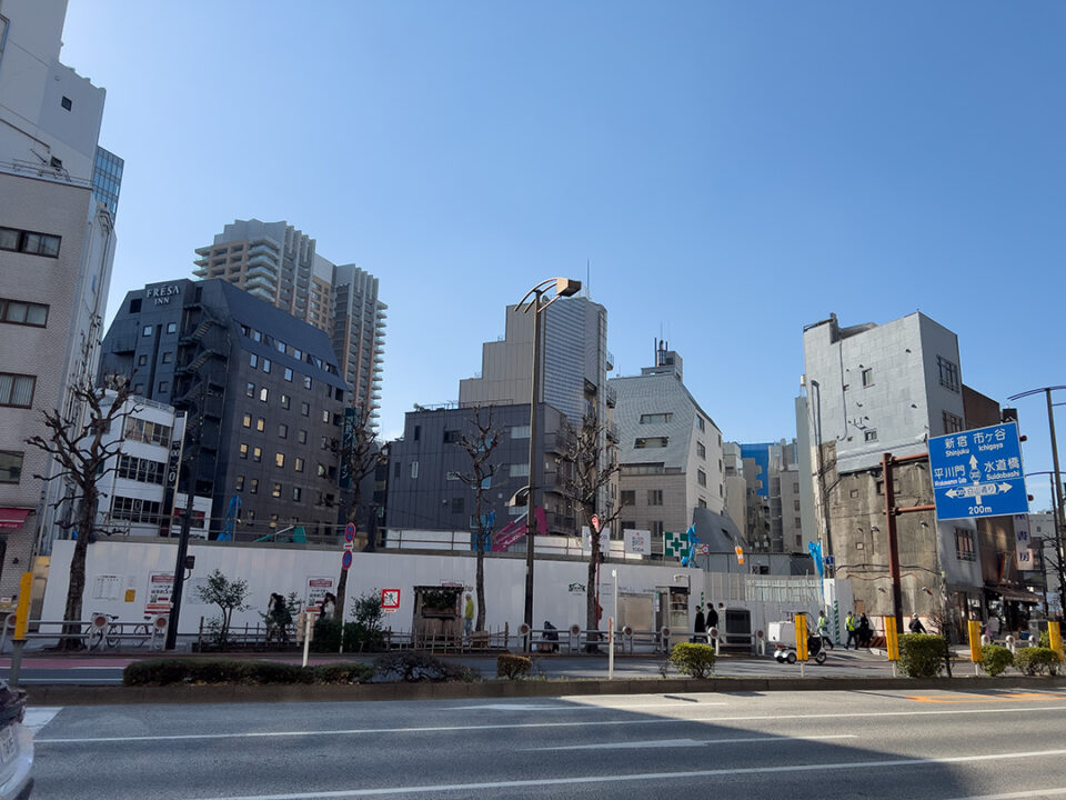 工事中の三省堂書店神保町本店