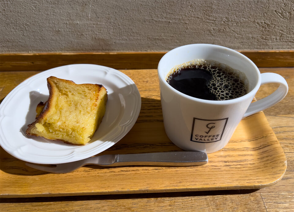 本日のコーヒーとフレンチトースト